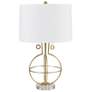Crestview Collection Marlowe Concentric Circles Metal Table Lamp