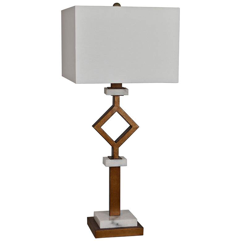 Image 1 Crestview Collection Marseilles Gold Leaf Table Lamp