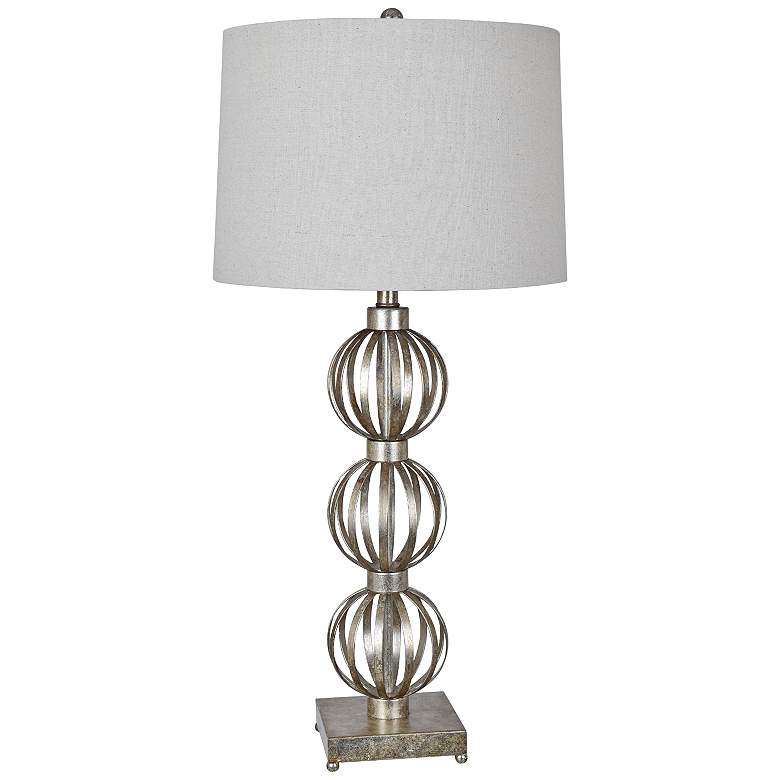 Image 1 Crestview Collection Massoud Silver Leaf Table Lamp