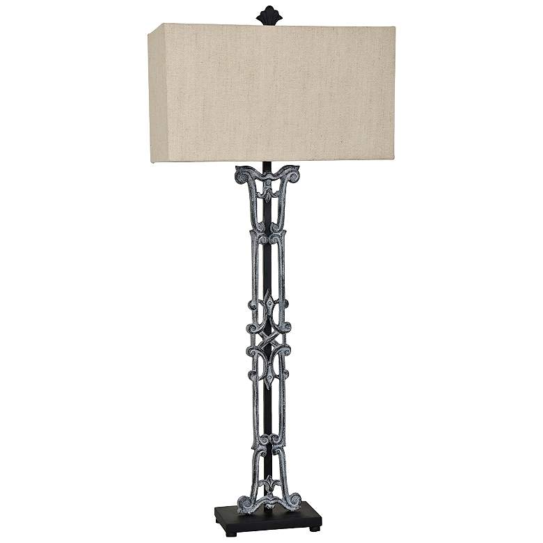 Image 1 Crestview Collection Maxwell Antique Iron Table Lamp