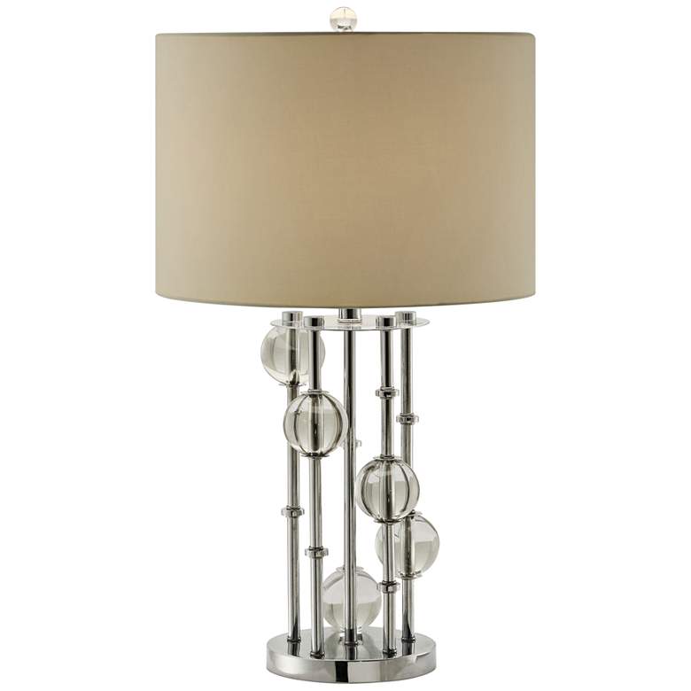 Image 1 Crestview Collection Maya Chrome and Crystal Table Lamp