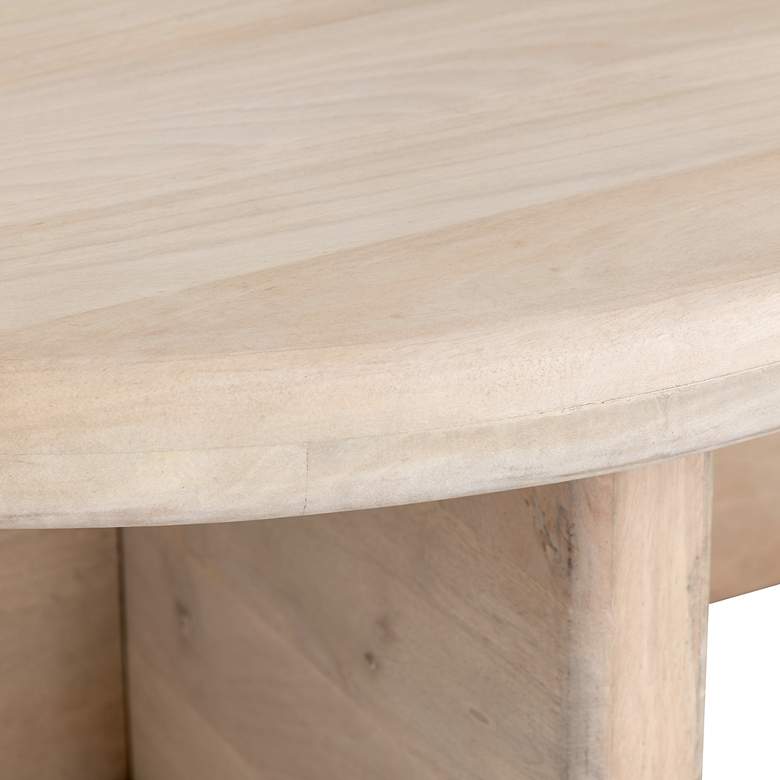 Image 4 Crestview Collection Mercer 40" Wide Round Wood Modern Cocktail Table more views