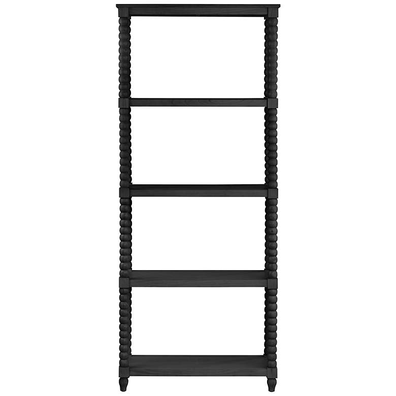 Image 1 Crestview Collection Meridian 31 1/2"W Black 4-Shelf Etagere