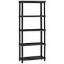 4_Crestview Collection Meridian 31 1/2"W Black 4-Shelf Etagere more views