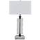 Crestview Collection Meridian Clear Glass Table Lamp