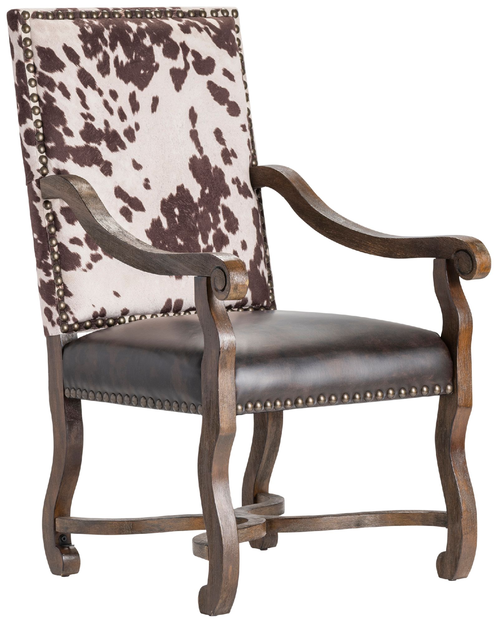 Cowhide cheap upholstered chair