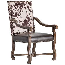 Image1 of Crestview Collection Mesquite Ranch Leather and Faux Cowhide Armchair