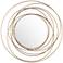 Crestview Collection Metal Wall Mirror in Gold