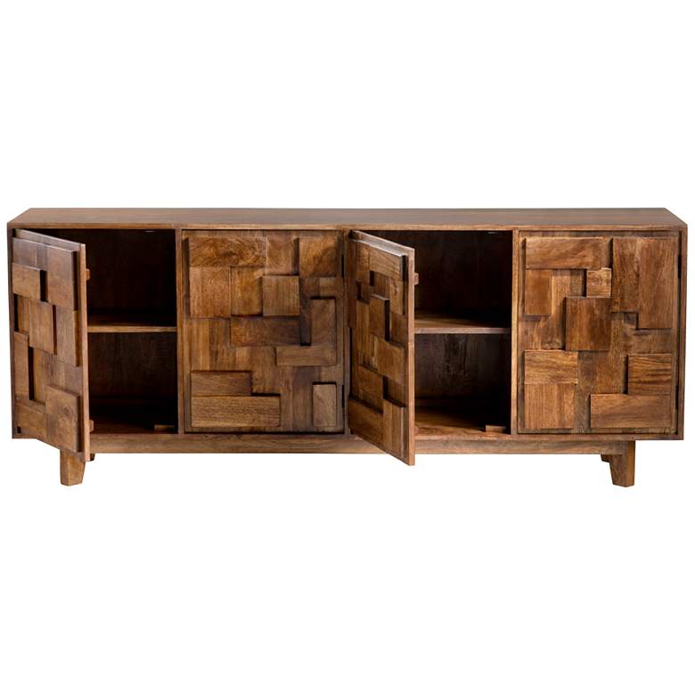 Image 3 Crestview Collection Mondrian Four-Door Wooden Sideboard more views
