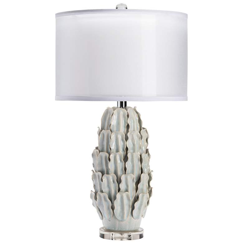 Image 2 Crestview Collection Monticito Ivory and Soft Blue Ceramic Table Lamp