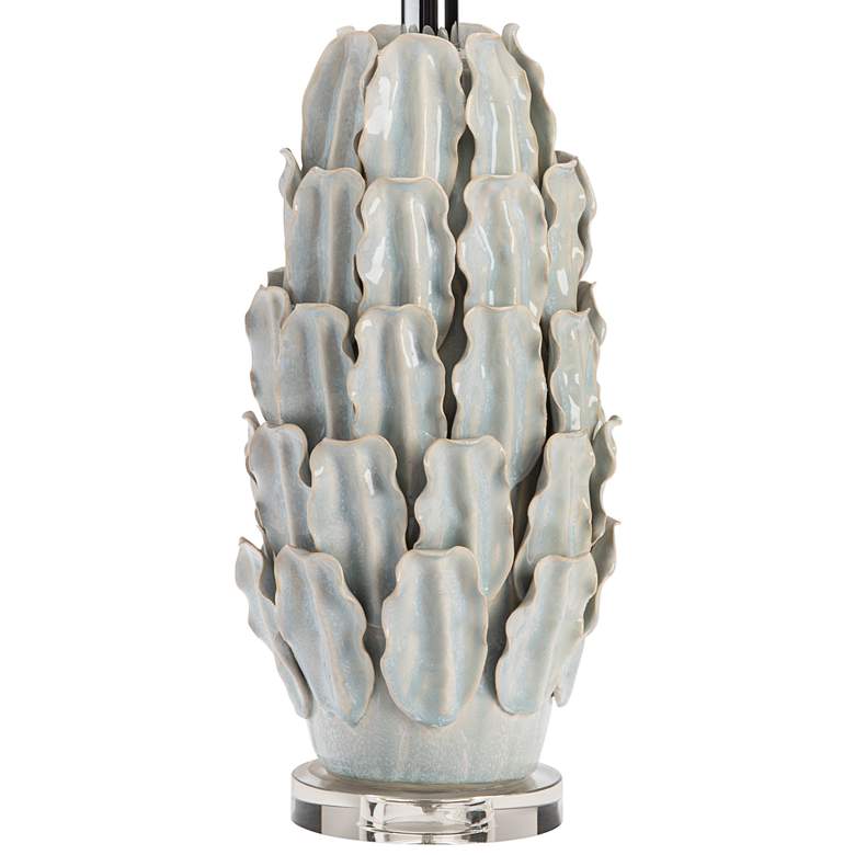 Image 5 Crestview Collection Monticito Ivory and Soft Blue Ceramic Table Lamp more views