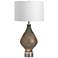 Crestview Collection Moody Gray Glass Table Lamp