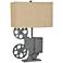 Crestview Collection Movie Time Gray Metal Novelty Table Lamp