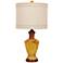 Crestview Collection Napa Amber Ceramic Table Lamp