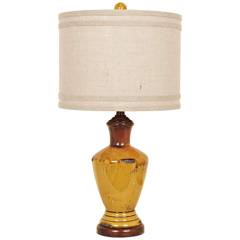 Image 1 Crestview Collection Napa Amber Ceramic Table Lamp