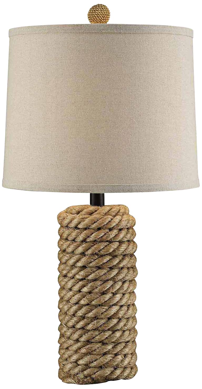 Crestview Collection Natural Rope Bolt Table Lamp 8J531 Lamps Plus