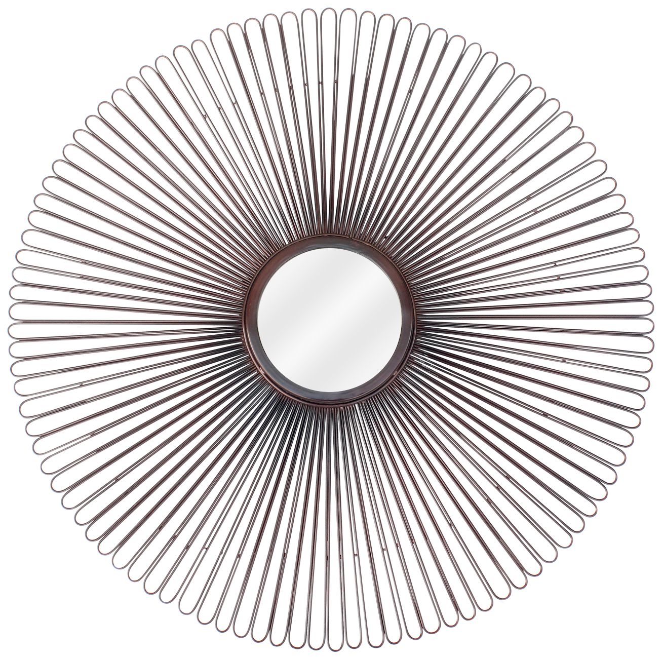 Crestview Collection Nelson Bronze 32" Round Wall Mirror 79V54