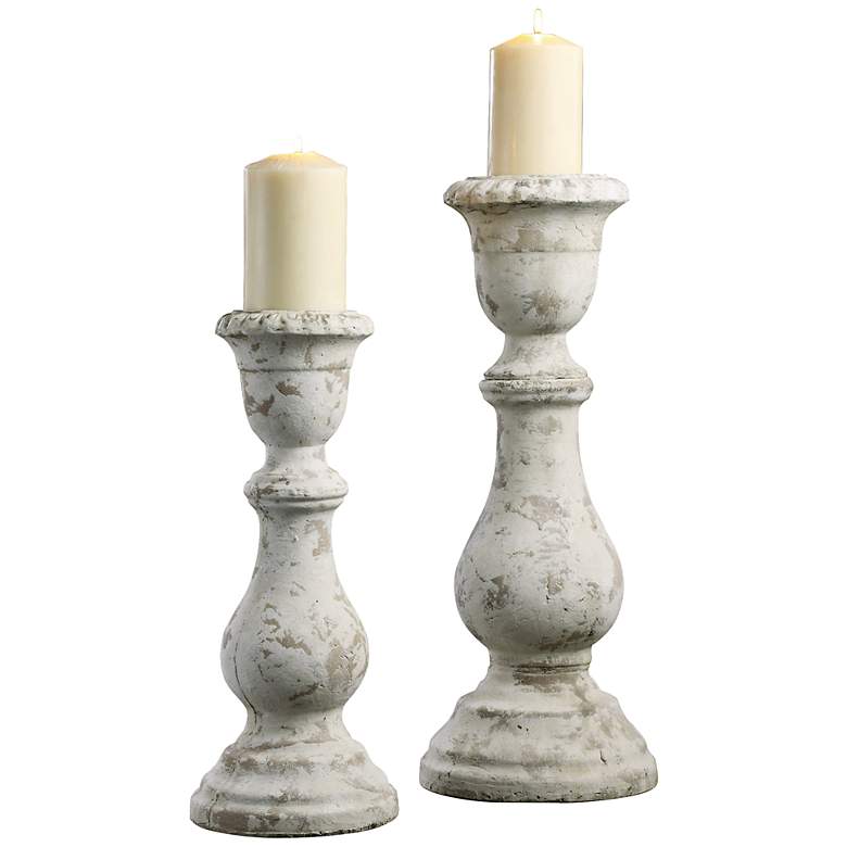 Image 1 Crestview Collection Newport Pillar Candle Holders Set of 2
