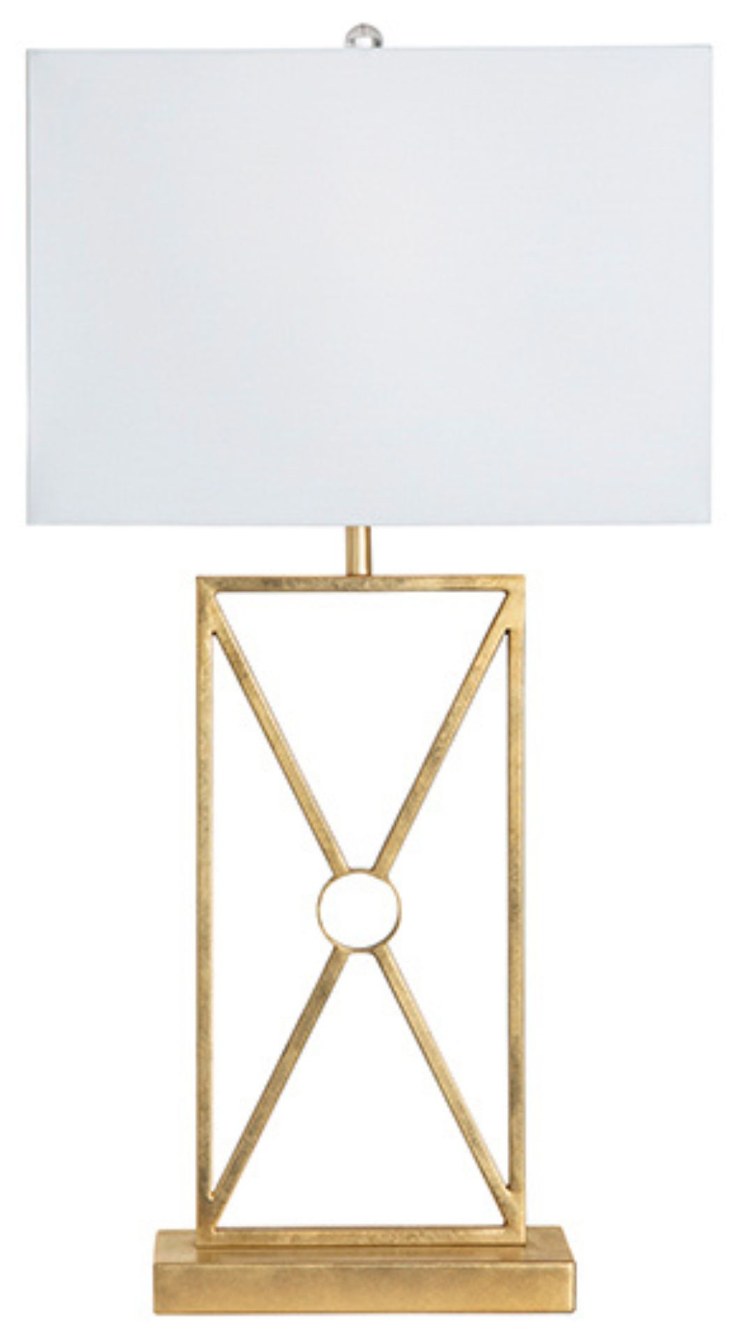 Image Crestview Collection Nicholas Gold Leaf Table Lamp