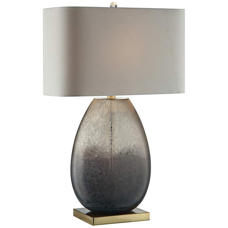 Image 1 Crestview Collection Noah 29 1/2 inch High Modern Smoked Glass Table Lamp