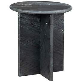 Image1 of Crestview Collection Noir Marble End Table