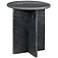 Crestview Collection Noir Marble End Table