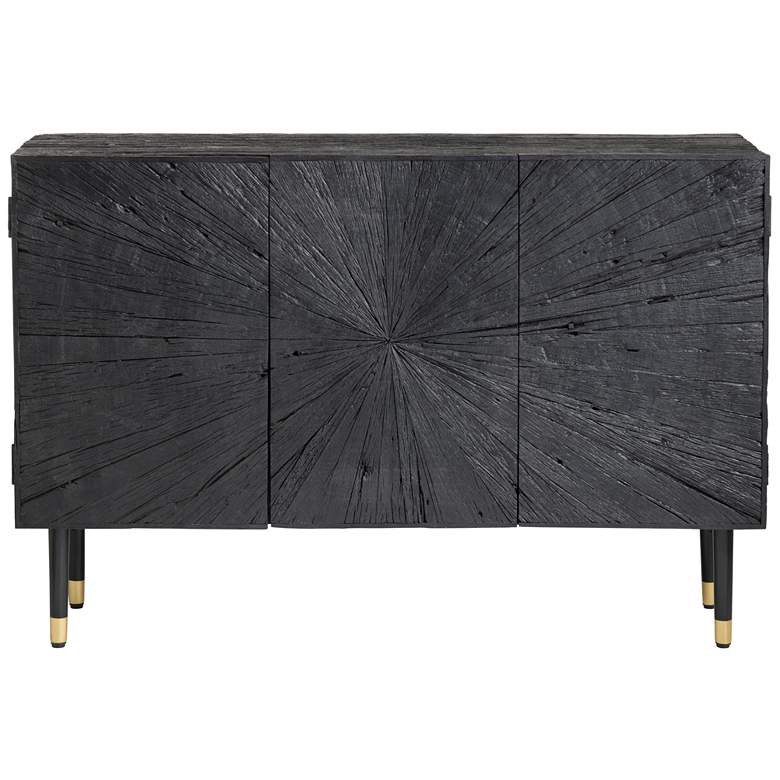 Image 1 Crestview Collection Obsidian Three-Drawer Wooden Sideboard