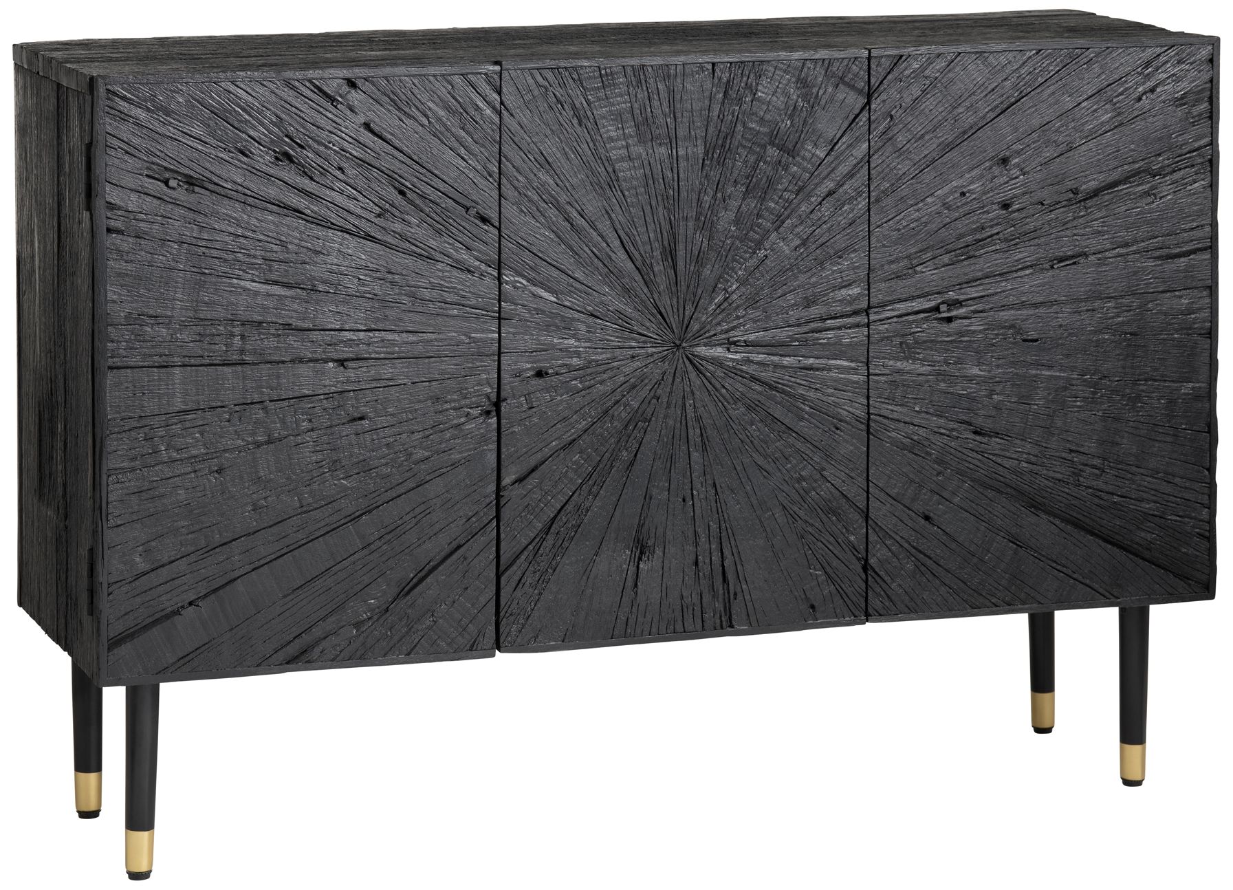 Image 3 Crestview Collection Obsidian Three-Drawer Wooden Sideboard more views