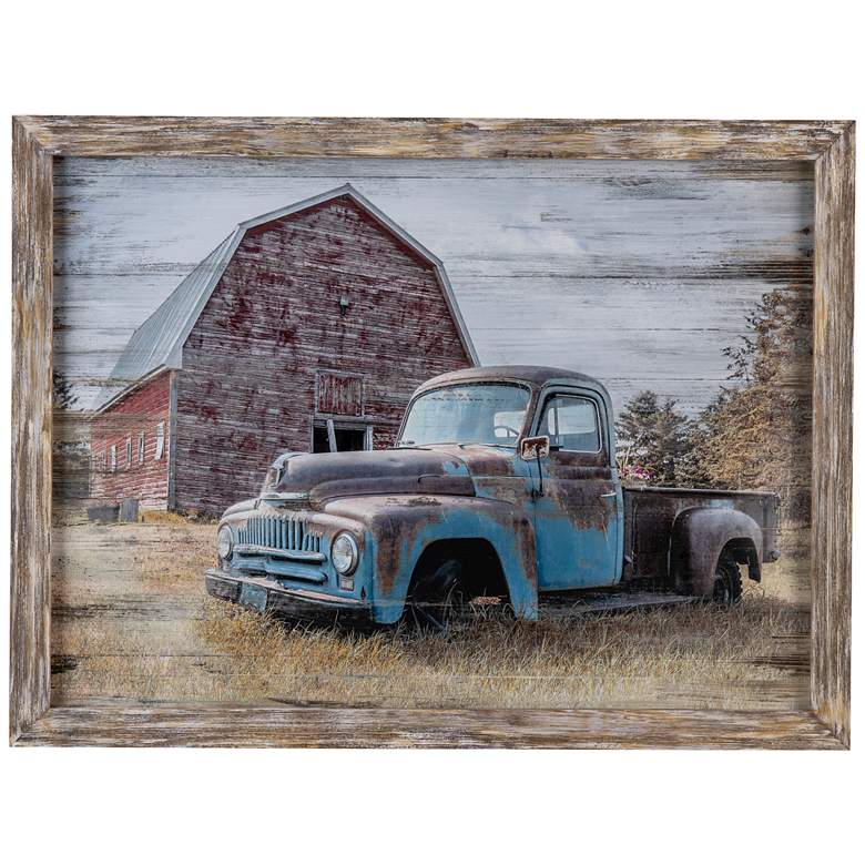 Image 1 Crestview Collection Old Truck Framed Wood Painting