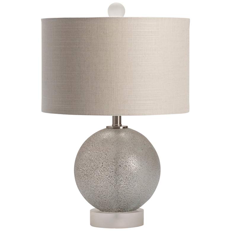 Image 2 Crestview Collection Omni I Metallic Creamy Gray Glass Table Lamp