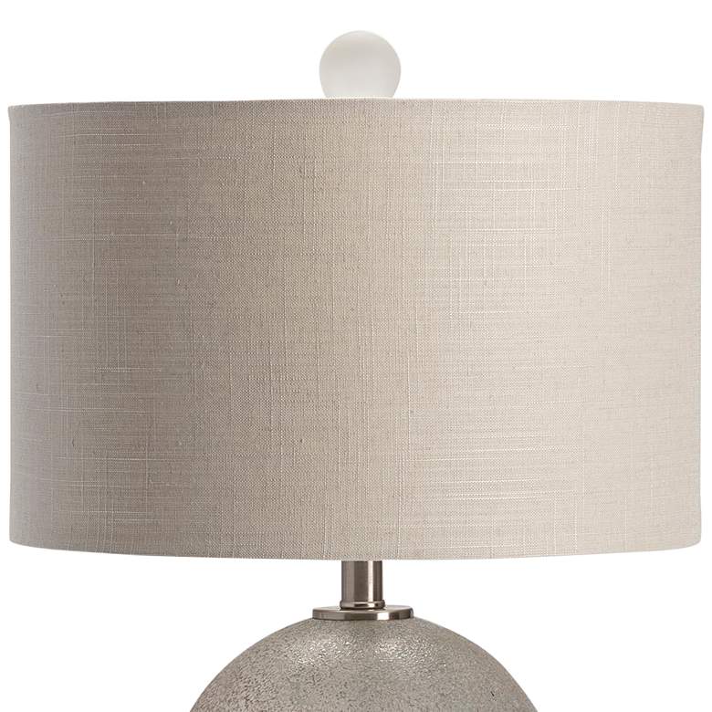 Image 4 Crestview Collection Omni I Metallic Creamy Gray Glass Table Lamp more views