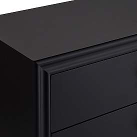 Image3 of Crestview Collection Oslo 32"W Black 3-Drawer Accent Chest more views