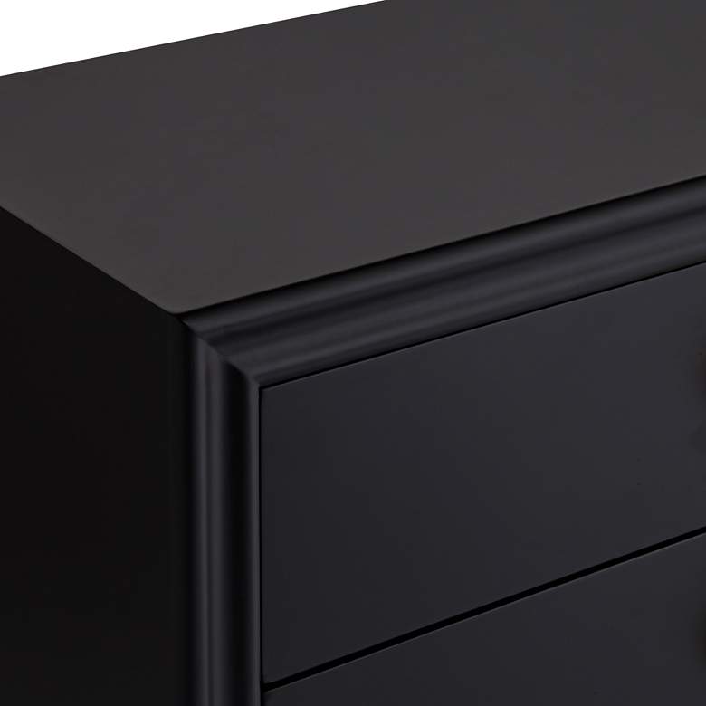 Image 3 Crestview Collection Oslo 32"W Black 3-Drawer Accent Chest more views