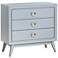 Crestview Collection Oslo 32"W Gray 3-Drawer Accent Chest