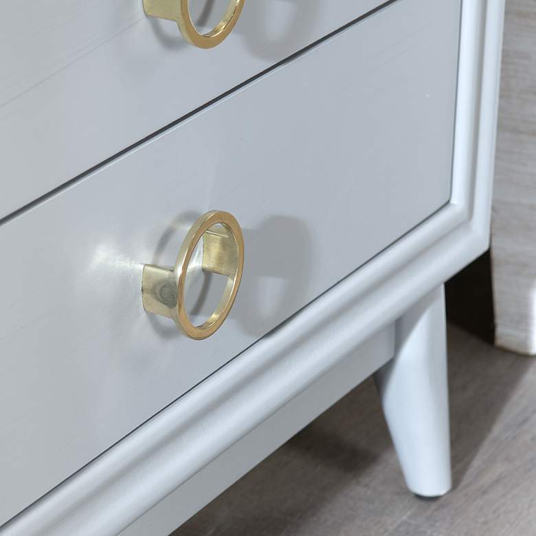 Image 5 Crestview Collection Oslo 32"W Gray 3-Drawer Accent Chest more views