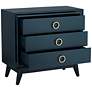 5_Crestview Collection Oslo 32"W Blue 3-Drawer Accent Chests Set of 2 more views