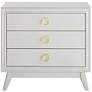 5_Crestview Collection Oslo 32"W White 3-Drawer Accent Chests Set of 2 more views