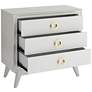 6_Crestview Collection Oslo 32"W White 3-Drawer Accent Chests Set of 2 more views