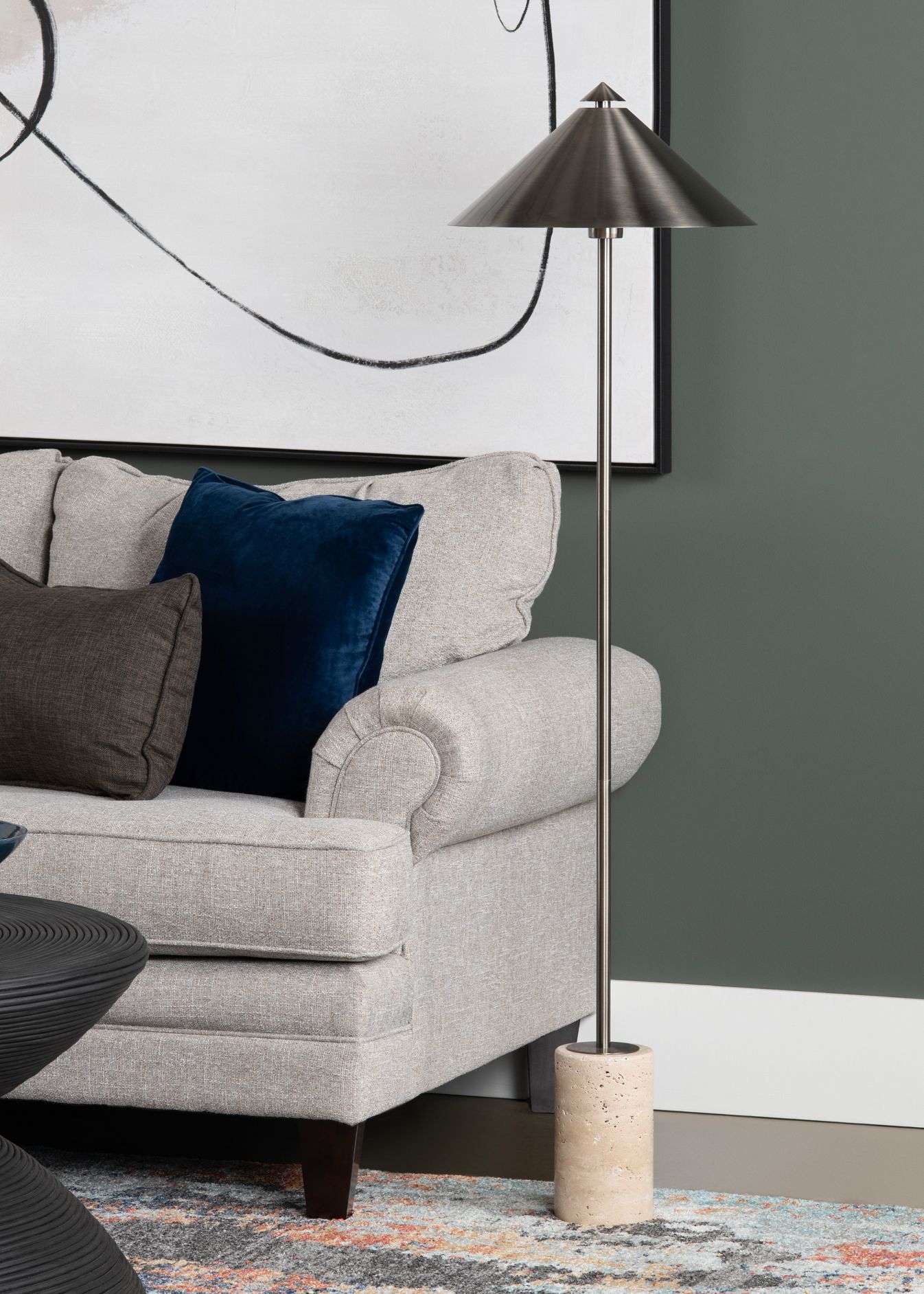 Image Crestview Collection Oxbow Metal Floor Lamp