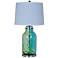 Crestview Collection Pacifica Blue and Green Glass Table Lamp