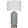 Crestview Collection Paige Blue and Gray Ceramic Table Lamp