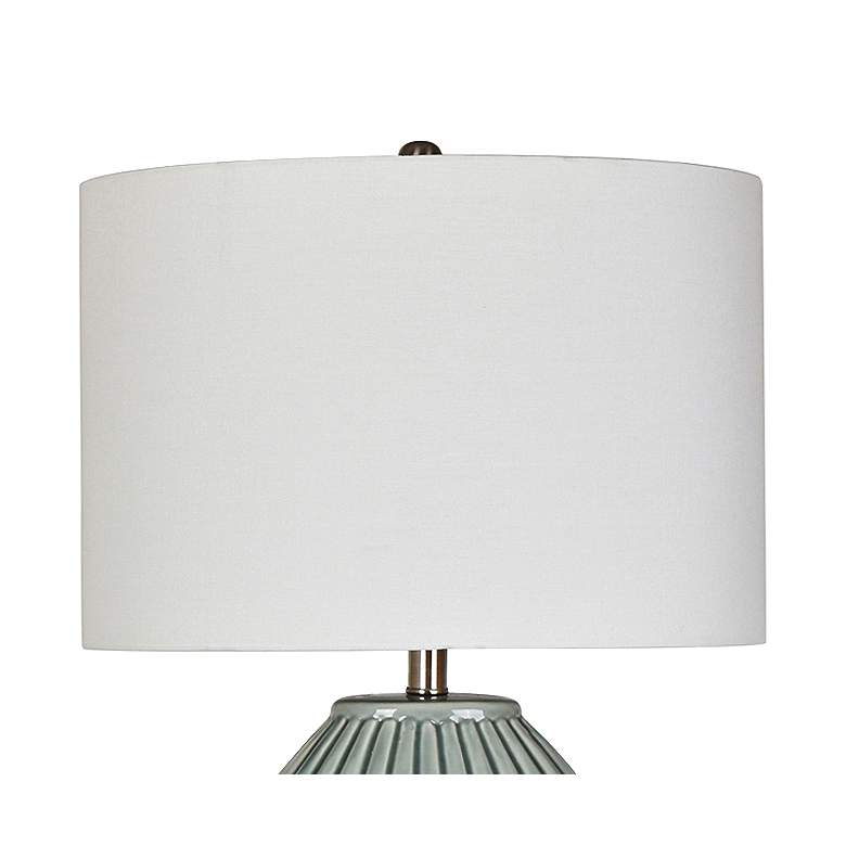Image 2 Crestview Collection Paige Blue and Gray Ceramic Table Lamp more views