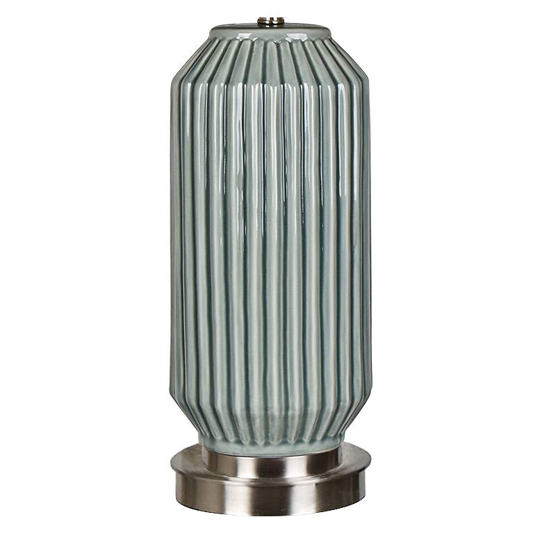 Image 3 Crestview Collection Paige Blue and Gray Ceramic Table Lamp more views