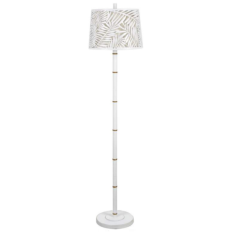 Image 1 Crestview Collection Palm Harbor 63 inch High Tropical Coastal Floor Lamp