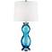 Crestview Collection Pavillian Blue Glass Table Lamp