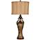 Crestview Collection Peacock Antique Gold Traditional Table Lamp