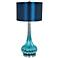 Crestview Collection Peacock Blue Table Lamp
