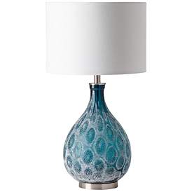 Image1 of Crestview Collection Pearson 29" Blue Reactive Glass Table Lamp