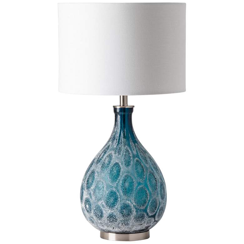 Image 1 Crestview Collection Pearson 29 inch Blue Reactive Glass Table Lamp