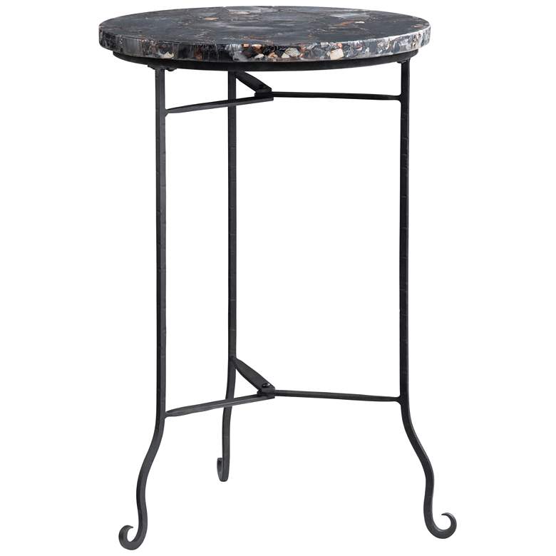 Image 1 Crestview Collection Pennington Petrified Wood Accent Table